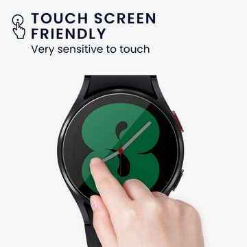 kwmobile Schutzfolie 2x Displayschutzglas für Samsung Galaxy Watch 4 (40mm), (1-St), 2x Displayschutz-Glas für Samsung Galaxy Watch 4 (40mm)