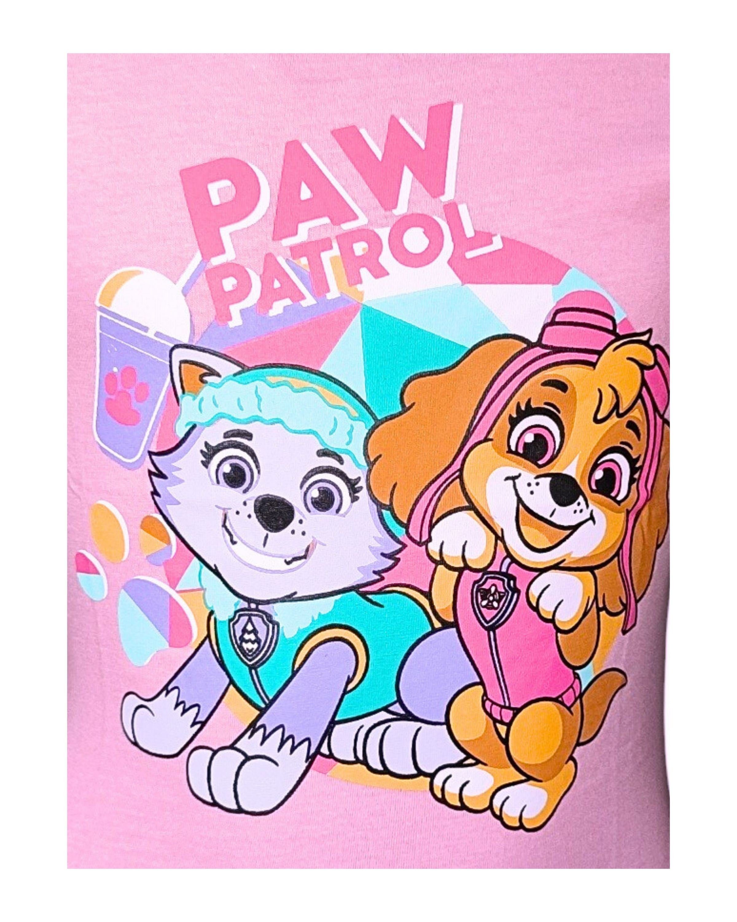 PAW PATROL T-Shirt Baumwolle Rosa 128 Skye cm & Kurzarmshirt - Mädchen Everest Gr. 98 aus