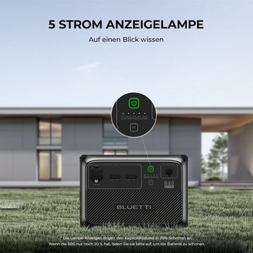 BLUETTI Stromerzeuger BLUETTI B80/P 806Wh Solarbatterie für BLUETTI AC60 Stromzeuger, IP65 Wasserdicht