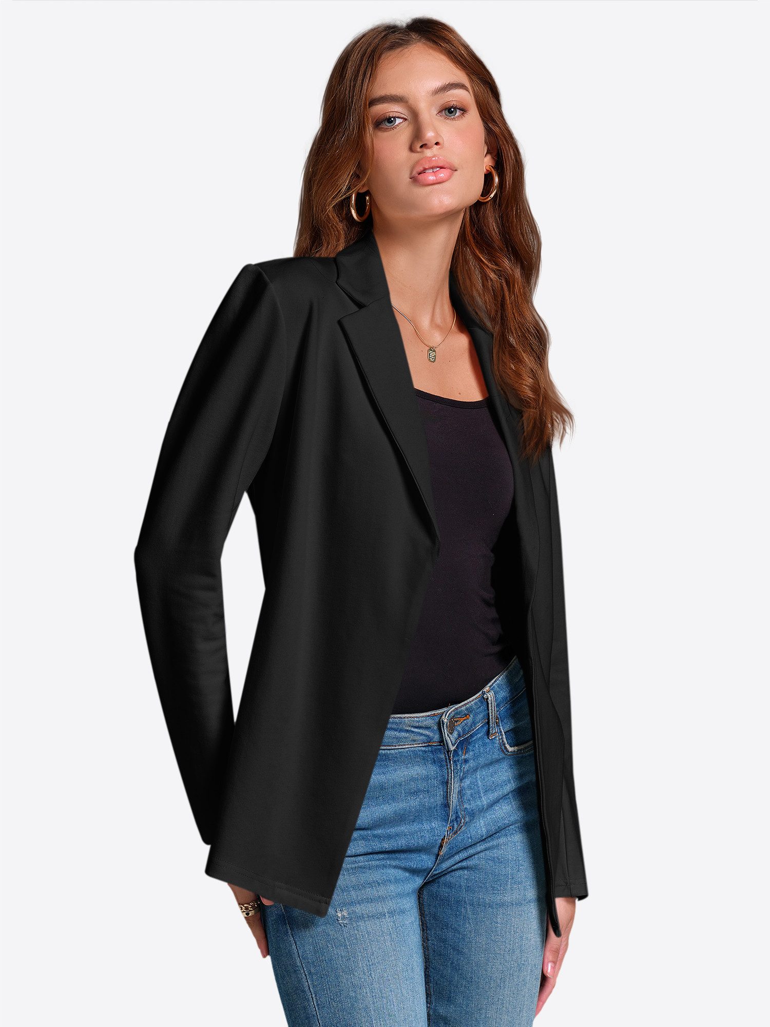 Imily Bela Jackenblazer Damen Lässige Langarmjacke (Packung, 1-tlg., 1per-P günstig online kaufen