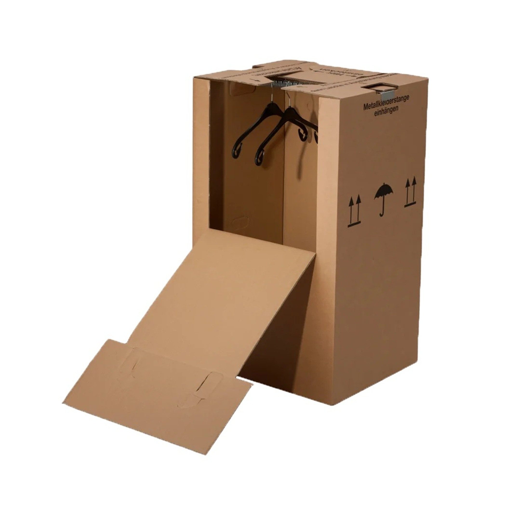 BB-Verpackungen Umzugskarton Kleiderbox Mini, 2-wellig, 40kg Traglast, 600 mm x 510 mm x 1000 mm