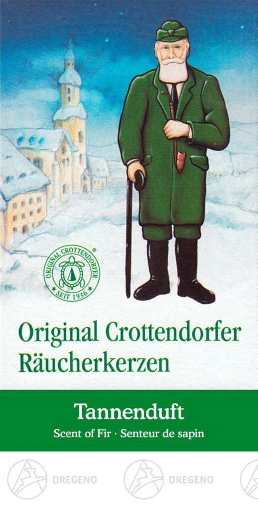 Dregeno Erzgebirge Räuchermännchen Zubehör Crottendorfer Räucherkerzen Tanne (24) NEU, Räucherkerzen Tanne