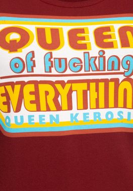 QueenKerosin Print-Shirt Queen of Everything (1-tlg) mit Retro-Statement Front Print
