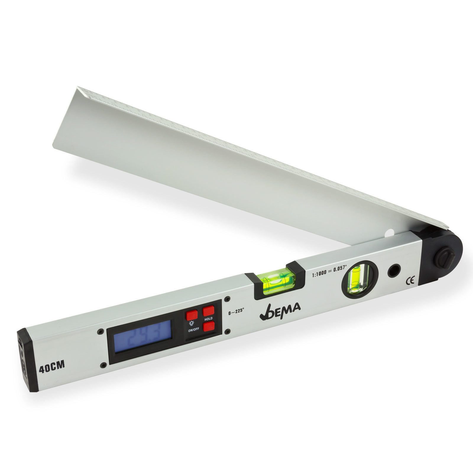 DEMA Транспортир Digitaler Транспортир mit Wasserwaage 40 cm, L:415 cm