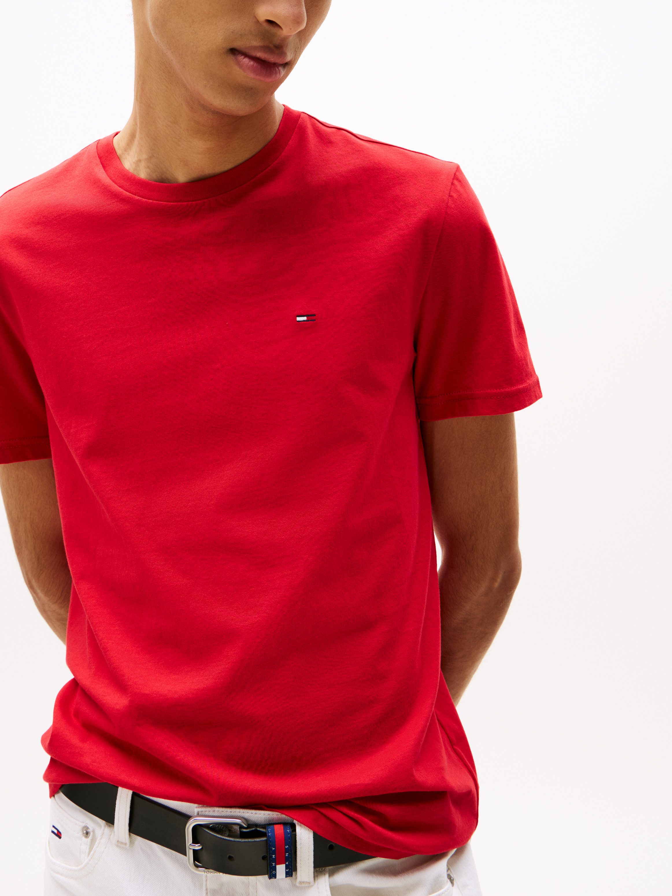 Tommy Jeans T-Shirt TJM EXTRA SLIM 3 PACK (Packung, 3-tlg) Mit Rundhalsausschnitt