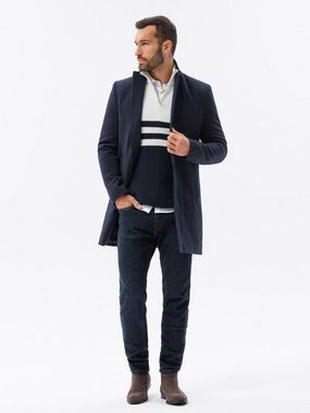 OMBRE Kurzmantel Klassischer Herrenmantel - navy blau V4 C536 XL