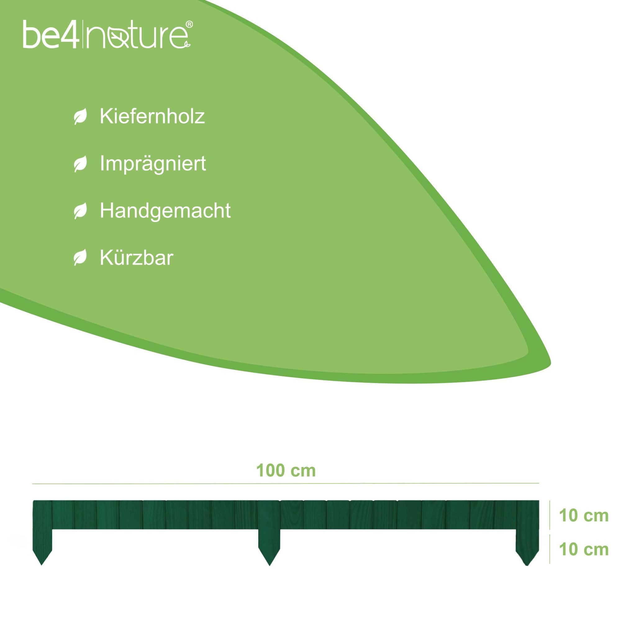 be4nature Palisade Rollborder Flexibler Holzzaun aus günstig online kaufen
