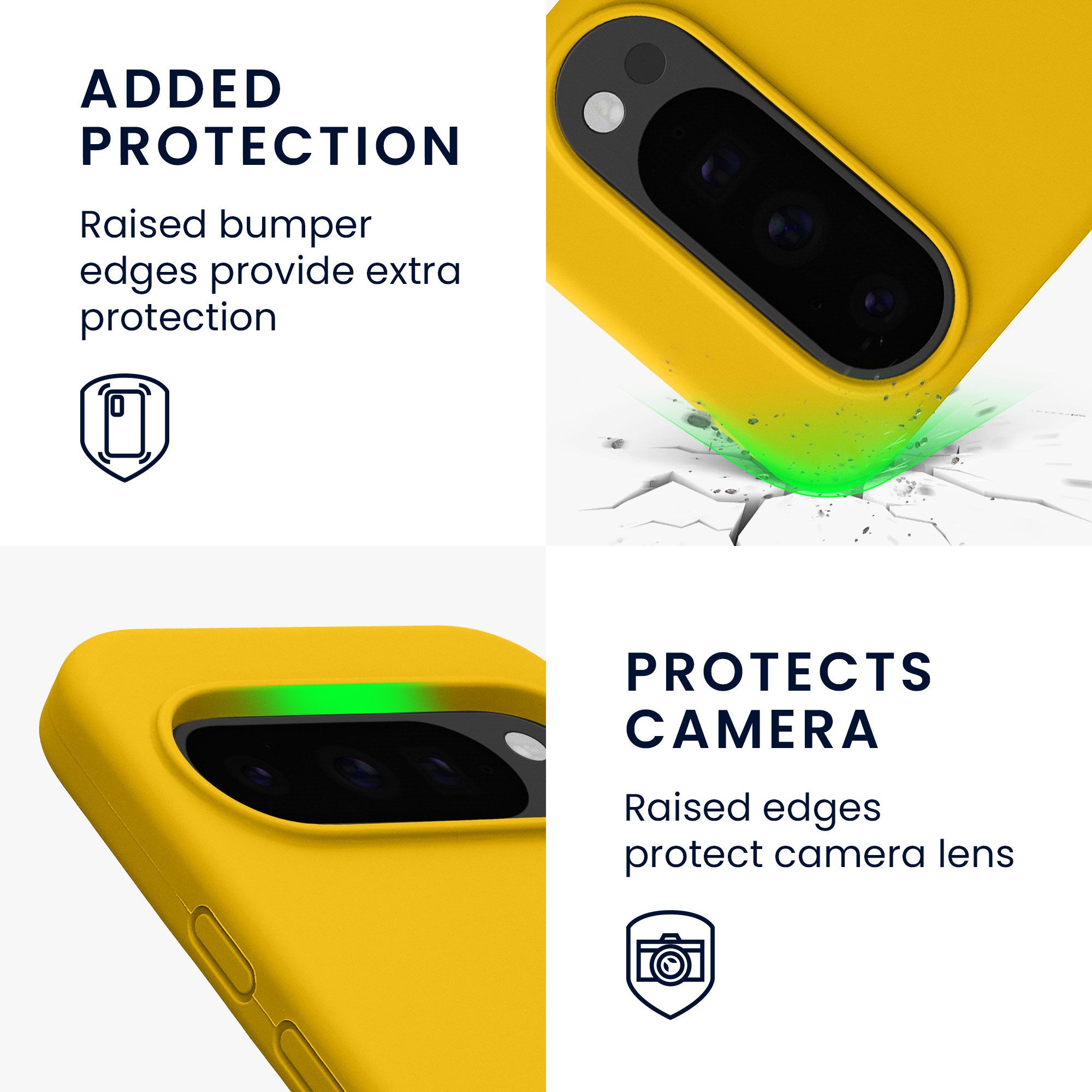 kwmobile Smartphone-Hülle Handyhülle für Google Pixel 10 / Pixel 10 Pro Hülle, Weiches Handy Silikon Case - Schutzhülle Cover
