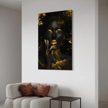 Art100 Leinwandbild Golden Woman Pop Art Leinwandbild Kunst