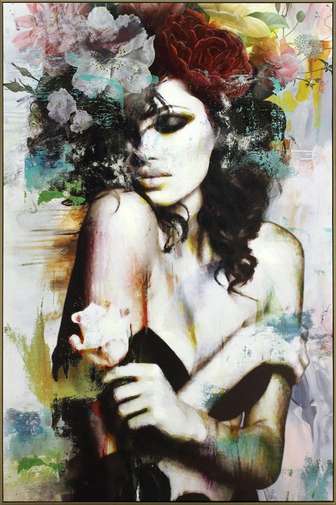 ArtUniverse Gemälde Leinwandbild Verführerische Schönheit 80 x 120 cm, Menschenmotiv