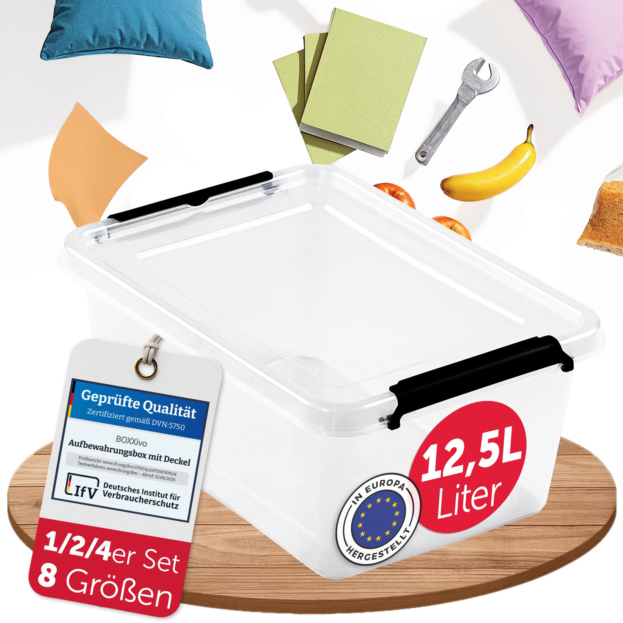 BOXXivo Aufbewahrungsbox Aufbewahrungsboxen mit Deckel BPA-freie & lebensmi günstig online kaufen