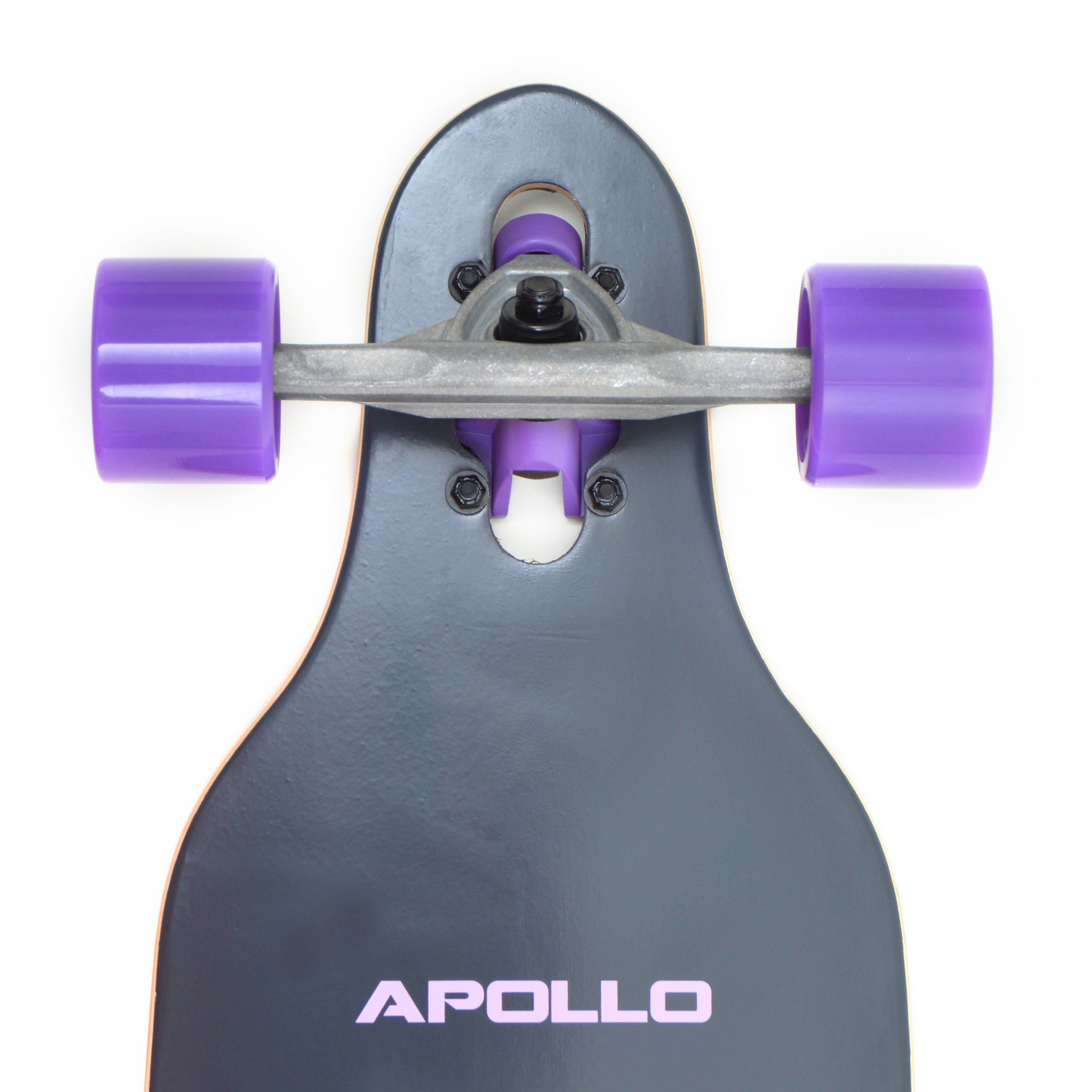Apollo Longboard Twin Tip DT Longboard 38", aus Holz mehrlagig verleimt für Idealen Flex & Stabilität