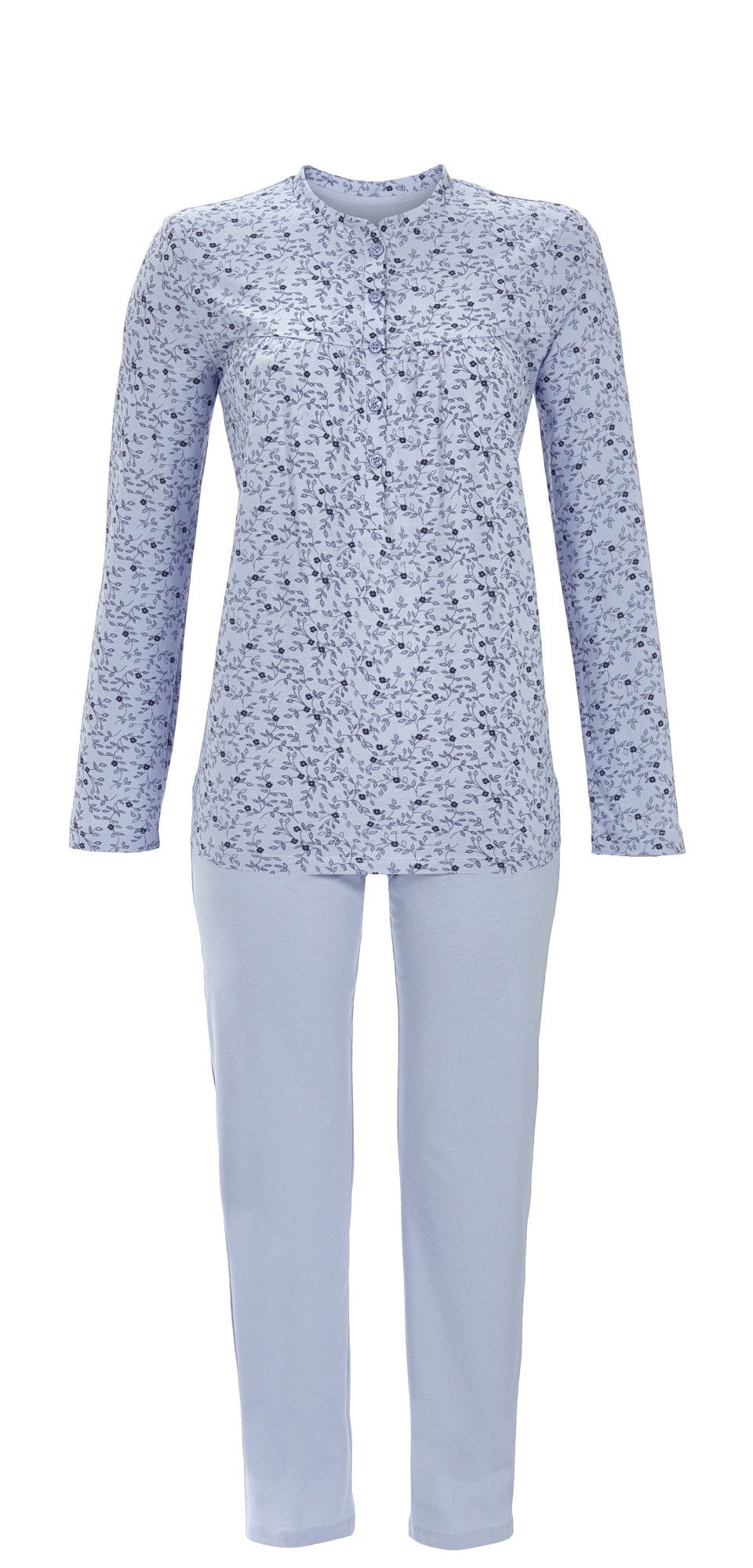 Pyjama mit Knopfleiste und 7/8 Hose