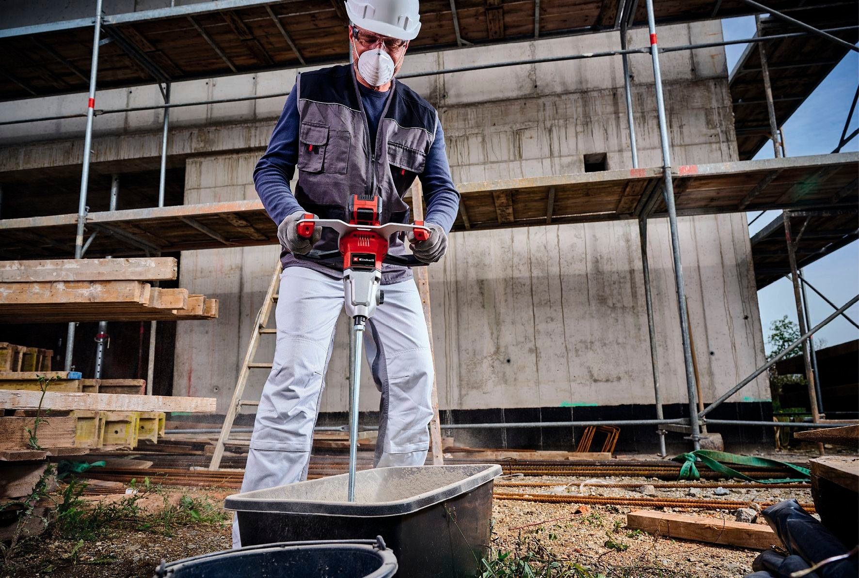 Akku ohne TP-MX - BL Solo, Li und Einhell 18-2 Ladegerät Rührwerk