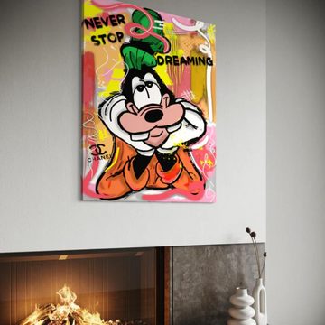 Art100 Leinwandbild Goofy Dreaming Pop Art Leinwandbild Kunst