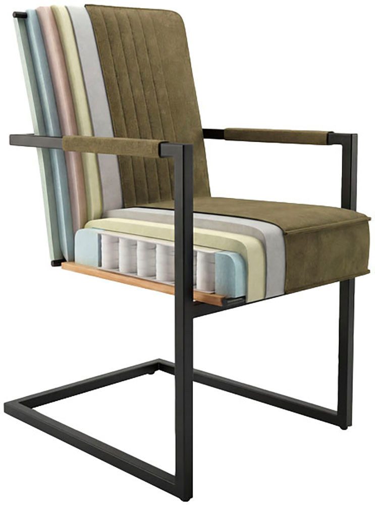 Home affaire Armlehnstuhl David (Set, 2 St), mit bequemer Federkernpolsterung