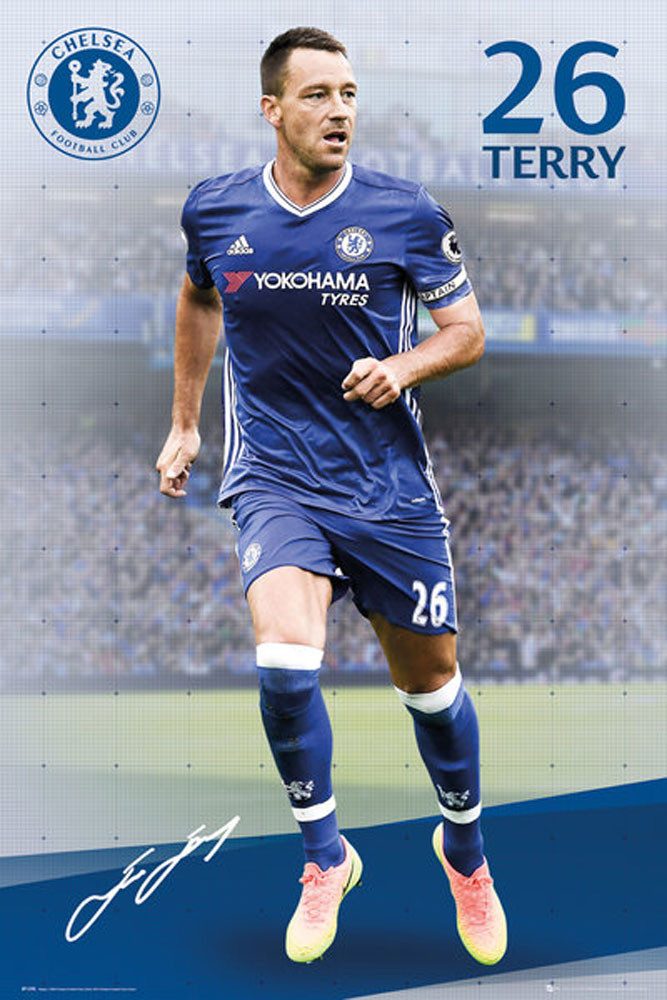 Poster Chelsea FC - Poster - Chelsea - Terry 16/17