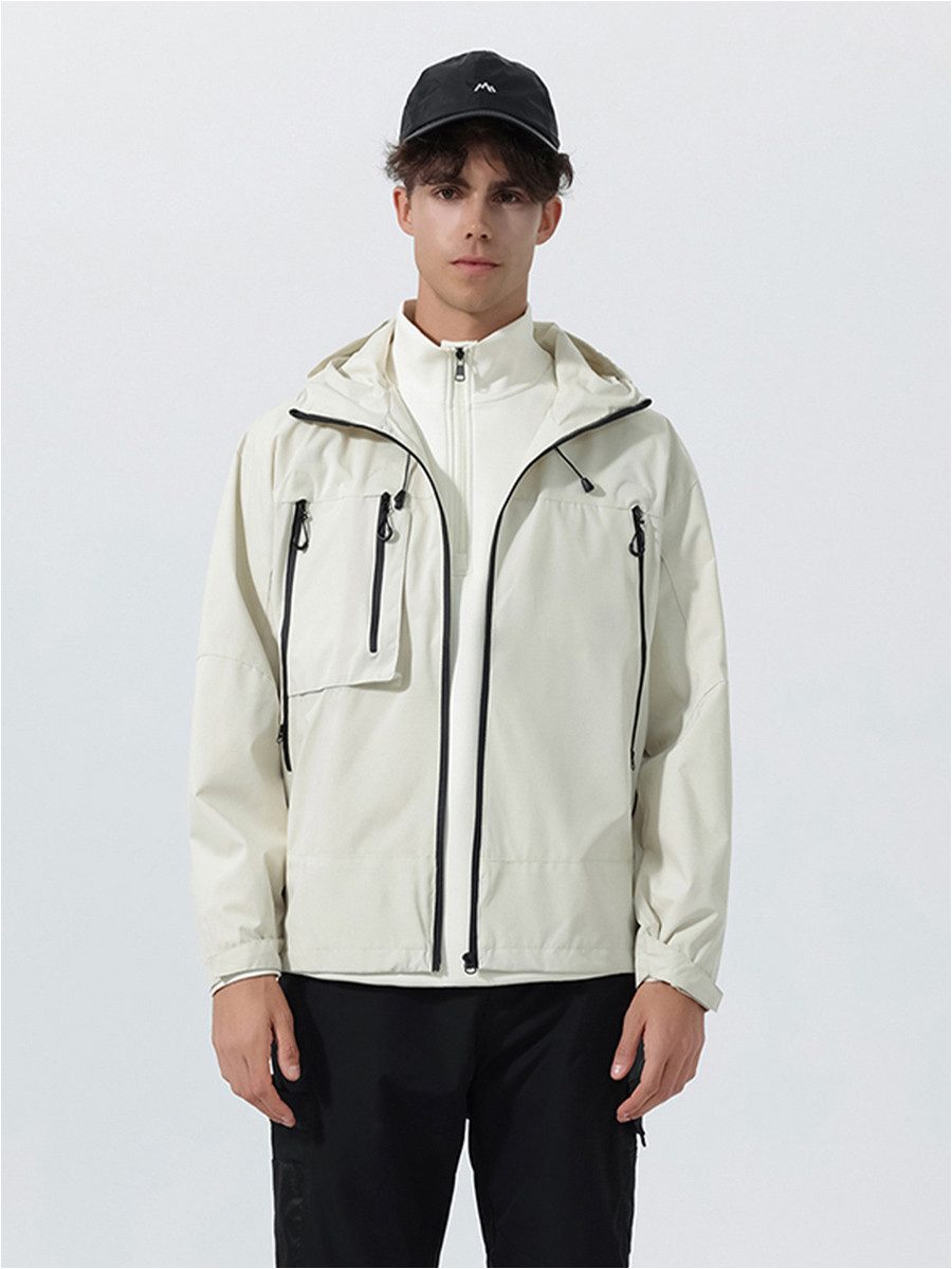 YOUTHUP Funktionsjacke Herren Lockere winddichte Outdoorjacke günstig online kaufen