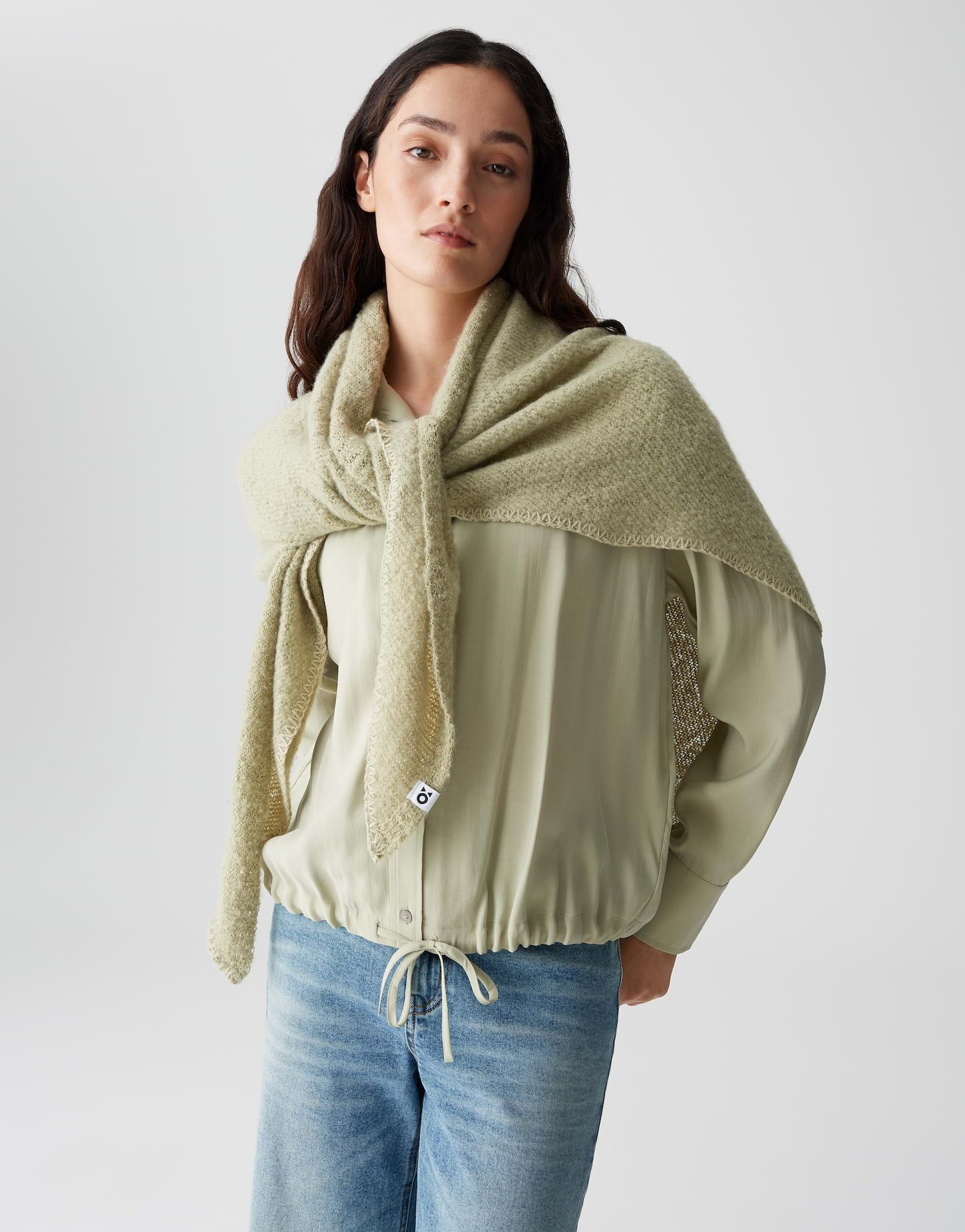 OPUS Dreieckstuch AMADSI aus Bouclé Strick, günstig online kaufen