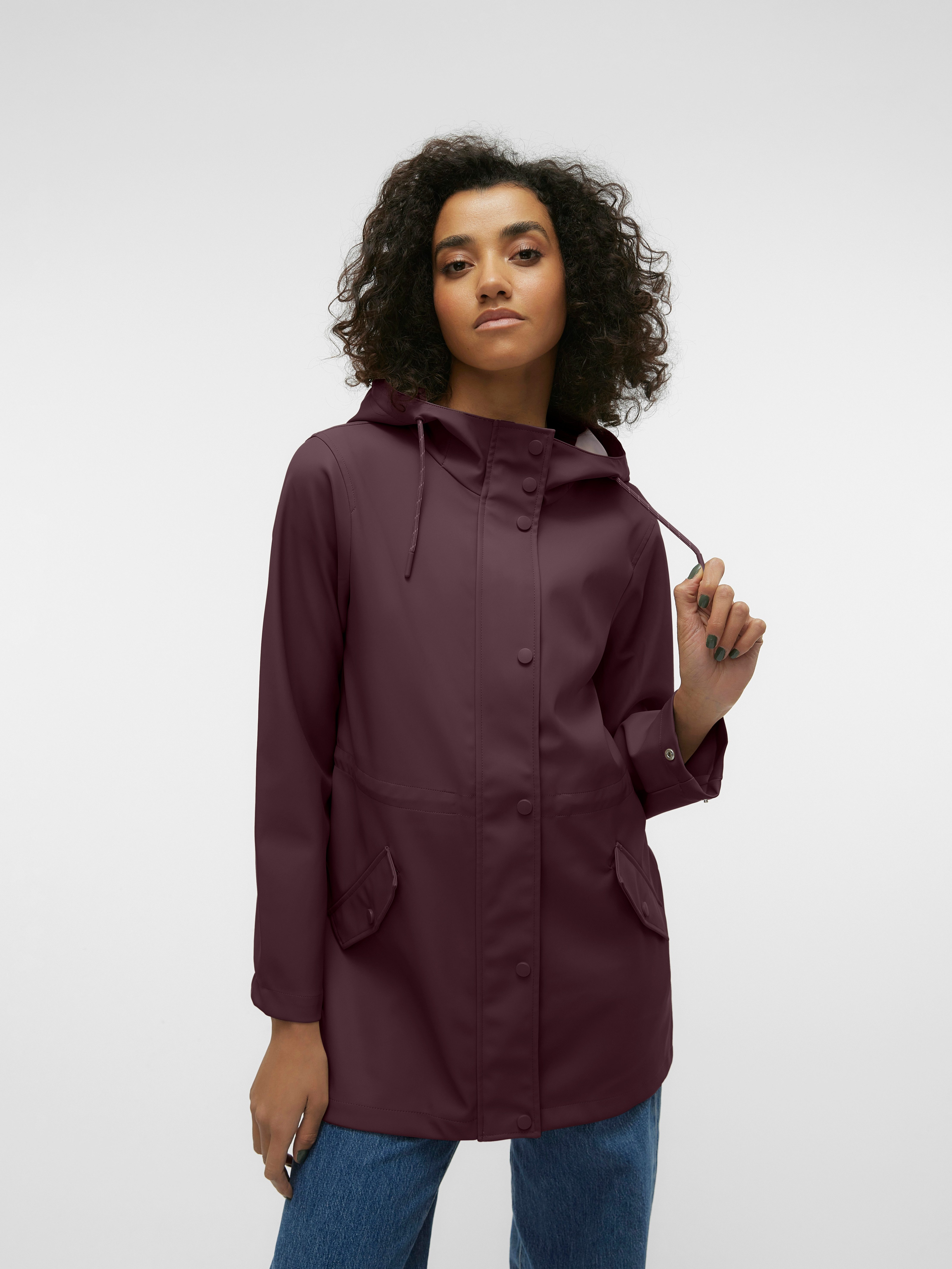Vero Moda Regenjacke VMMALOU COATED JACKET wasserabweisende Beschichtung
