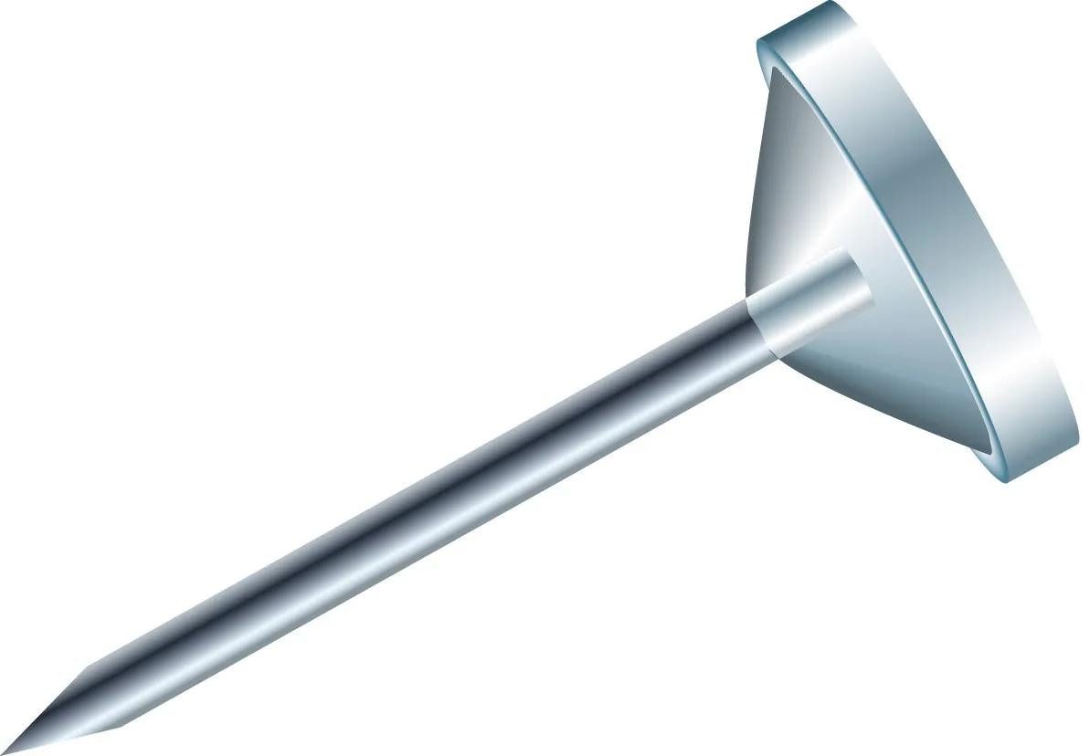 EXACOMPTA Pinnnadel Blisterbox + 100 Stück Flachkopfnadeln Ø5mm Spitze 8mm Kristall 14512E, Signalisation Nadeln