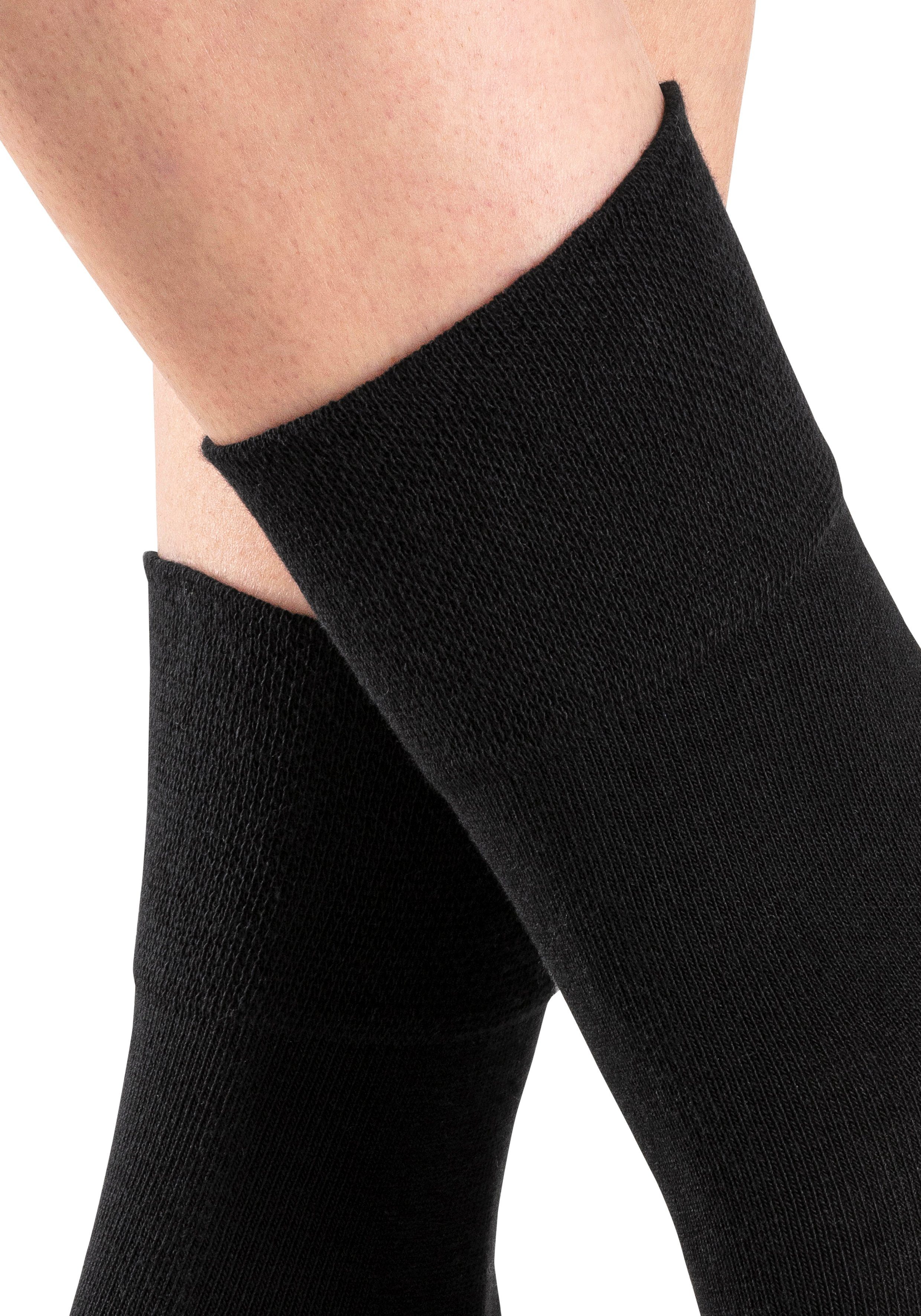 H.I.S Socken Damen Herren Basic Socken (Packung, 6-Paar, unisex Gr. 35-38 bis 43-46) mit Komfortbund auch für Diabetiker geeignet