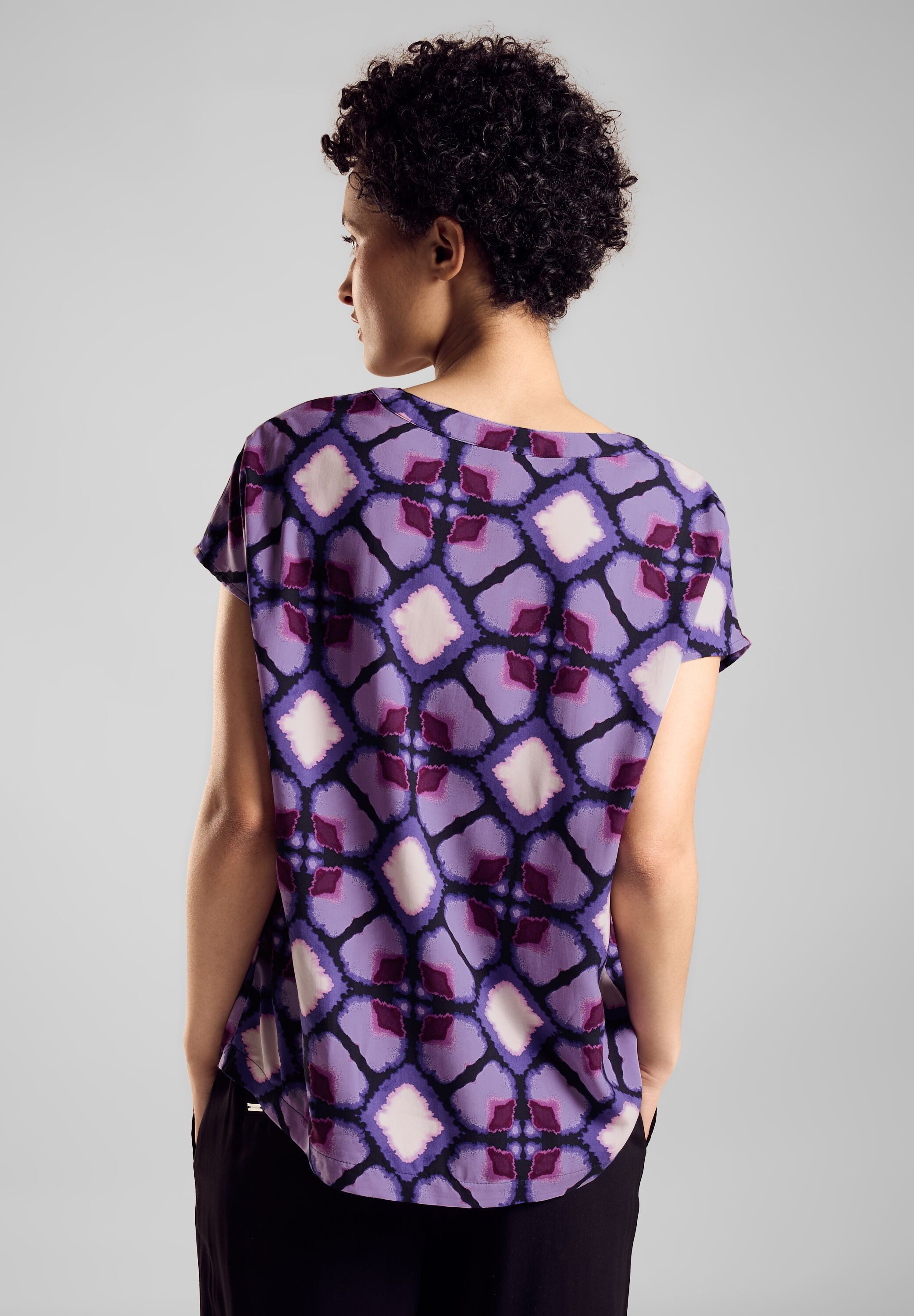 STREET ONE Blusentop mit All-Over Print günstig online kaufen