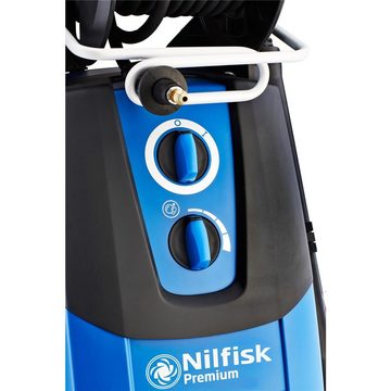 Nilfisk Hochdruckreiniger Premium P 180-10, Hochdruckreiniger, 10 m Schlauchtrommel, 180 bar, integrierter Reinigungsmitteltank / Dosierung