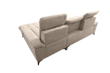 robin Ecksofa L-Form Sofa mit Schlaffunktion & Bettkasten Neo Mini Verstellbar