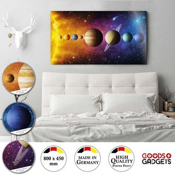 Goods+Gadgets Poster Sonnensystem, Galaxie Universum (XXL Weltall Wandbild), Weltraum Fotoposter