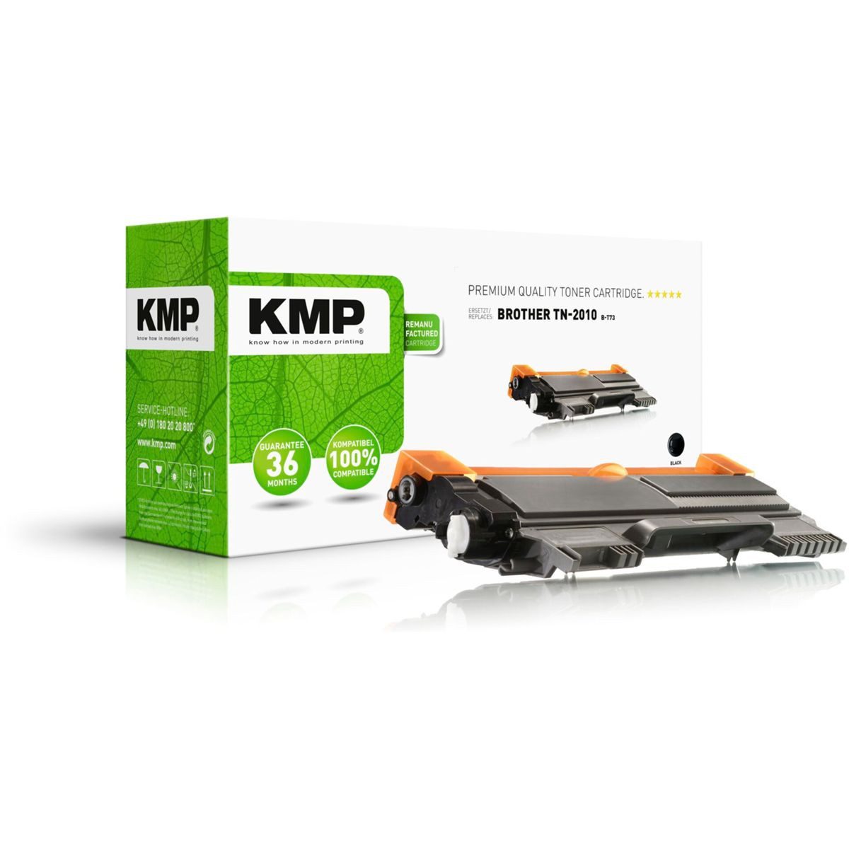 KMP Tonerpatrone B-T73 Toner kompatibel mit Brother TN-2010