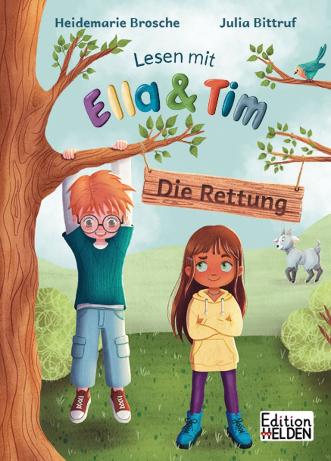 Lesen mit Ella und Tim - Die Rettung: Erstlesebuch für Kinder mit einf / Heidemarie Brosche