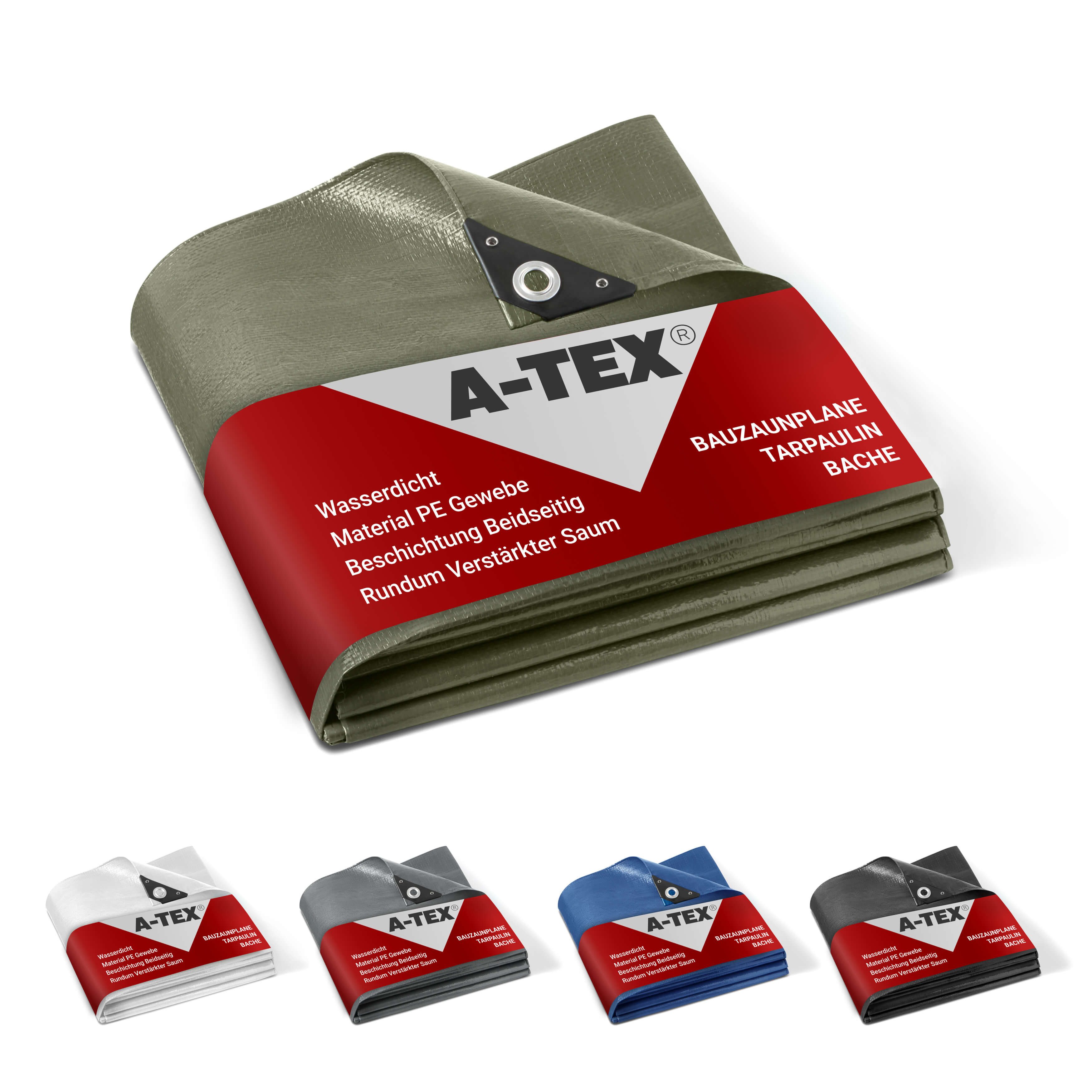 A-TEX® Schutzplane Bauzaunplane 140 g/m² Sichtschutz Zaunblende Plane blickdicht