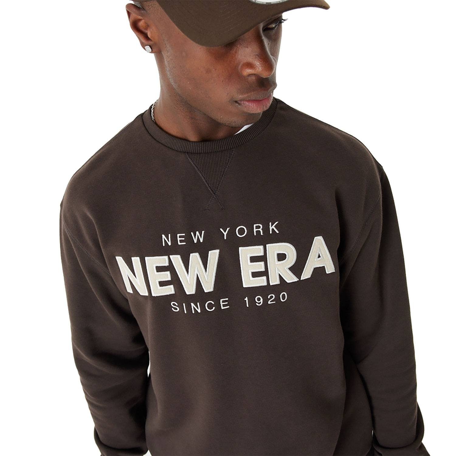 New Era Sweater Sweatpulli New brown NE Era Wordmark New Era