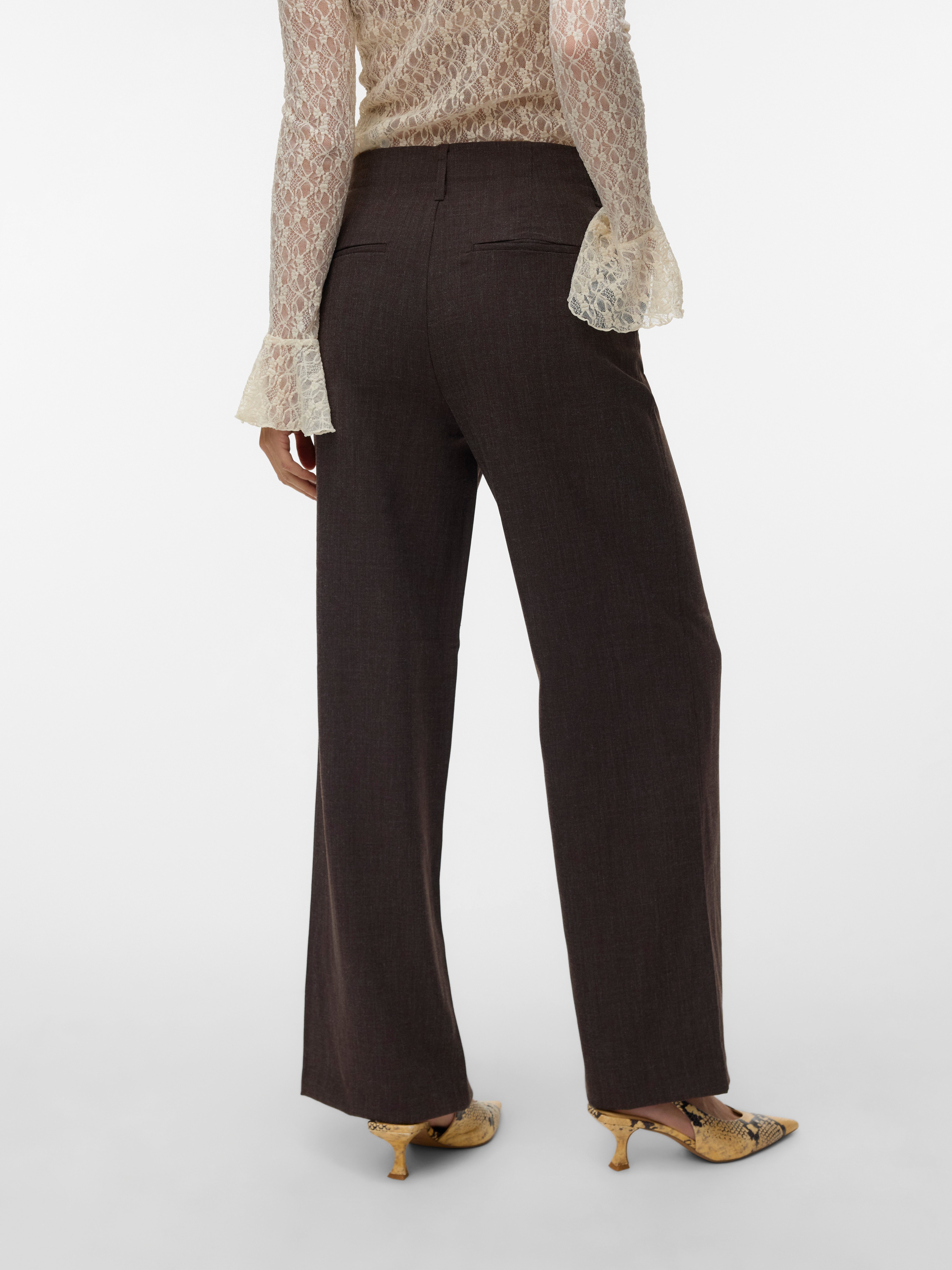 Vero Moda Anzughose VMBESTIE HW WIDE PANT NOOS Materialmix – Bild 4 von 5