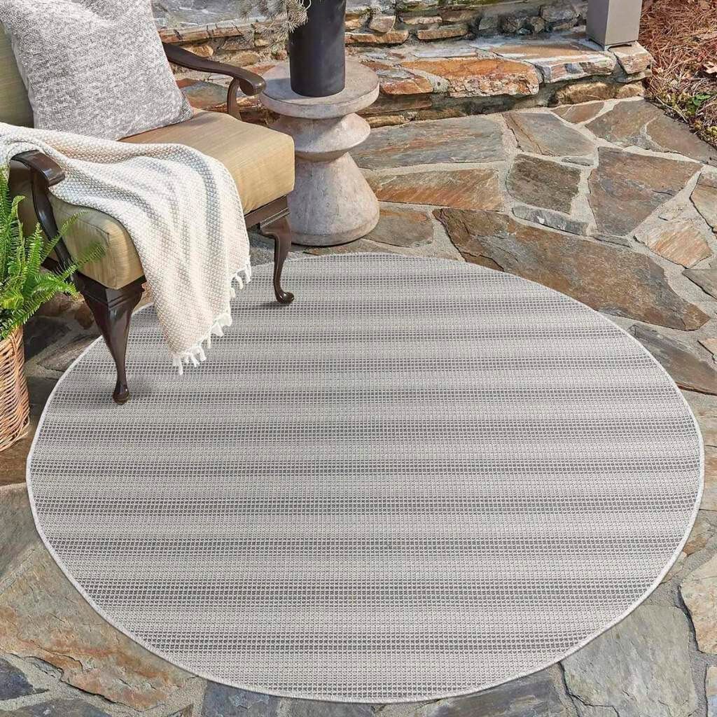 Carpet City Outdoorteppich PALM3471, rund, Höhe: günstig online kaufen