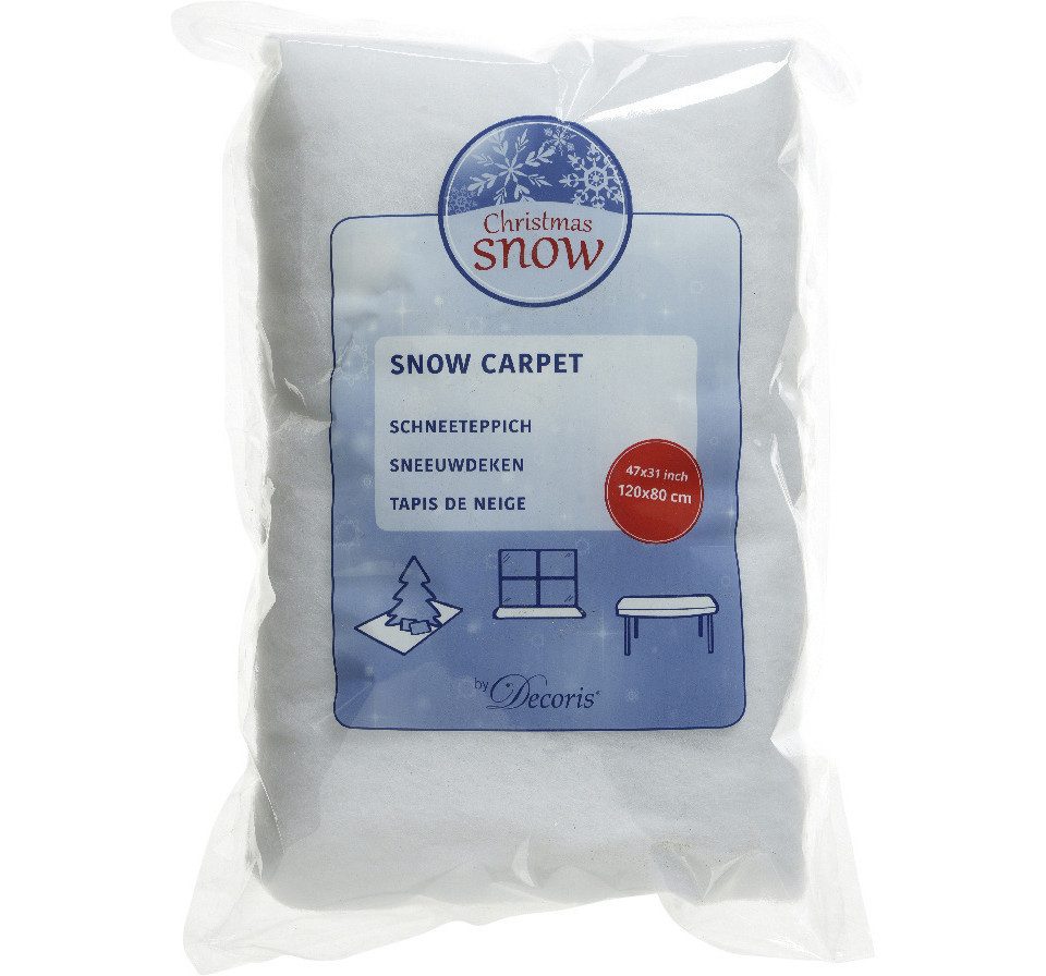 Kaemingk Christbaumschmuck Kaemingk Schneeteppich weiß 120 x 80 cm