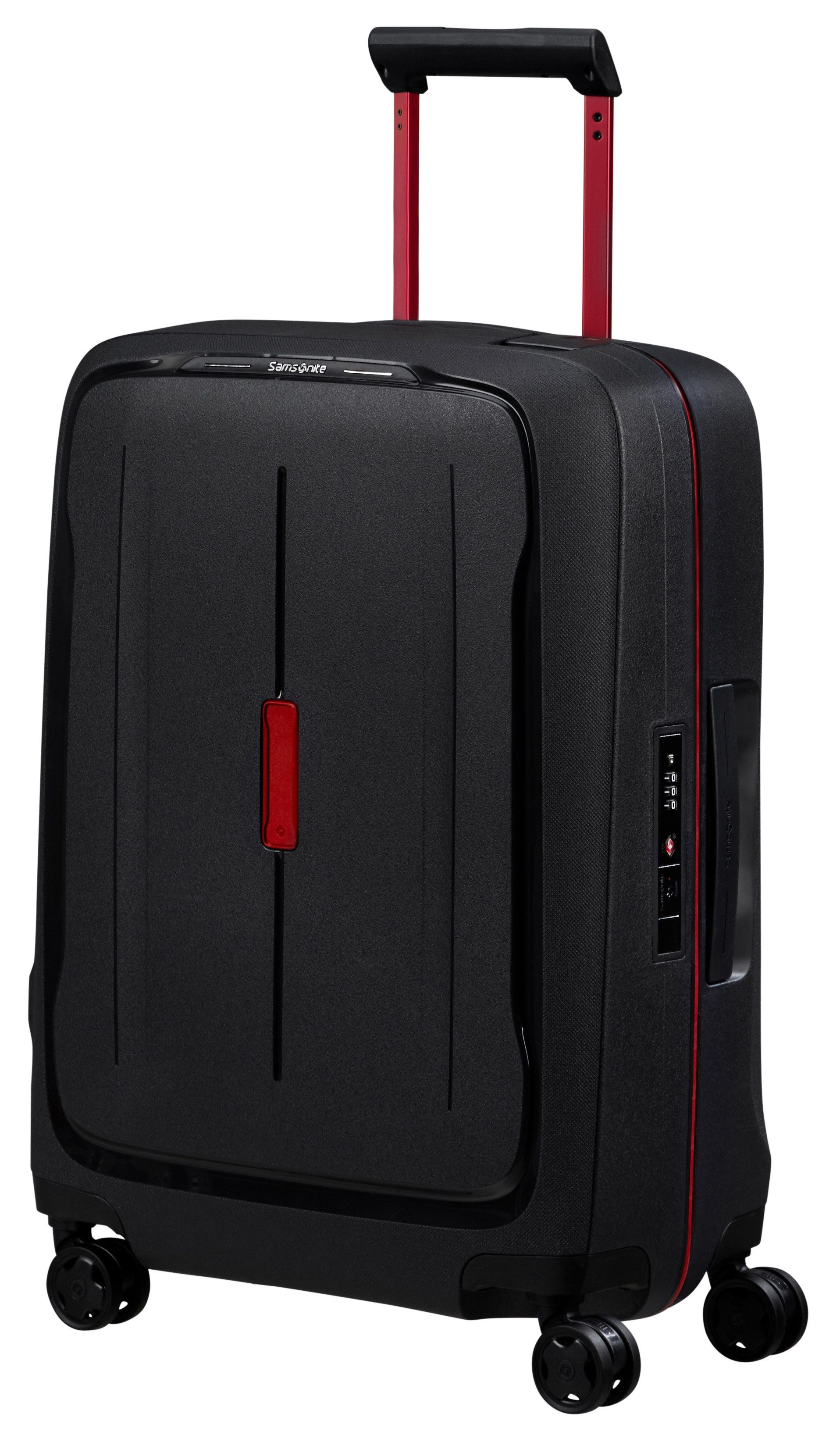 Samsonite Hartschalen-Trolley ESSENS, verschiedene Größen und Farben, 4 Rollen, mit robustem Polypropylen-Gehäuse, mit mehreren Fächern