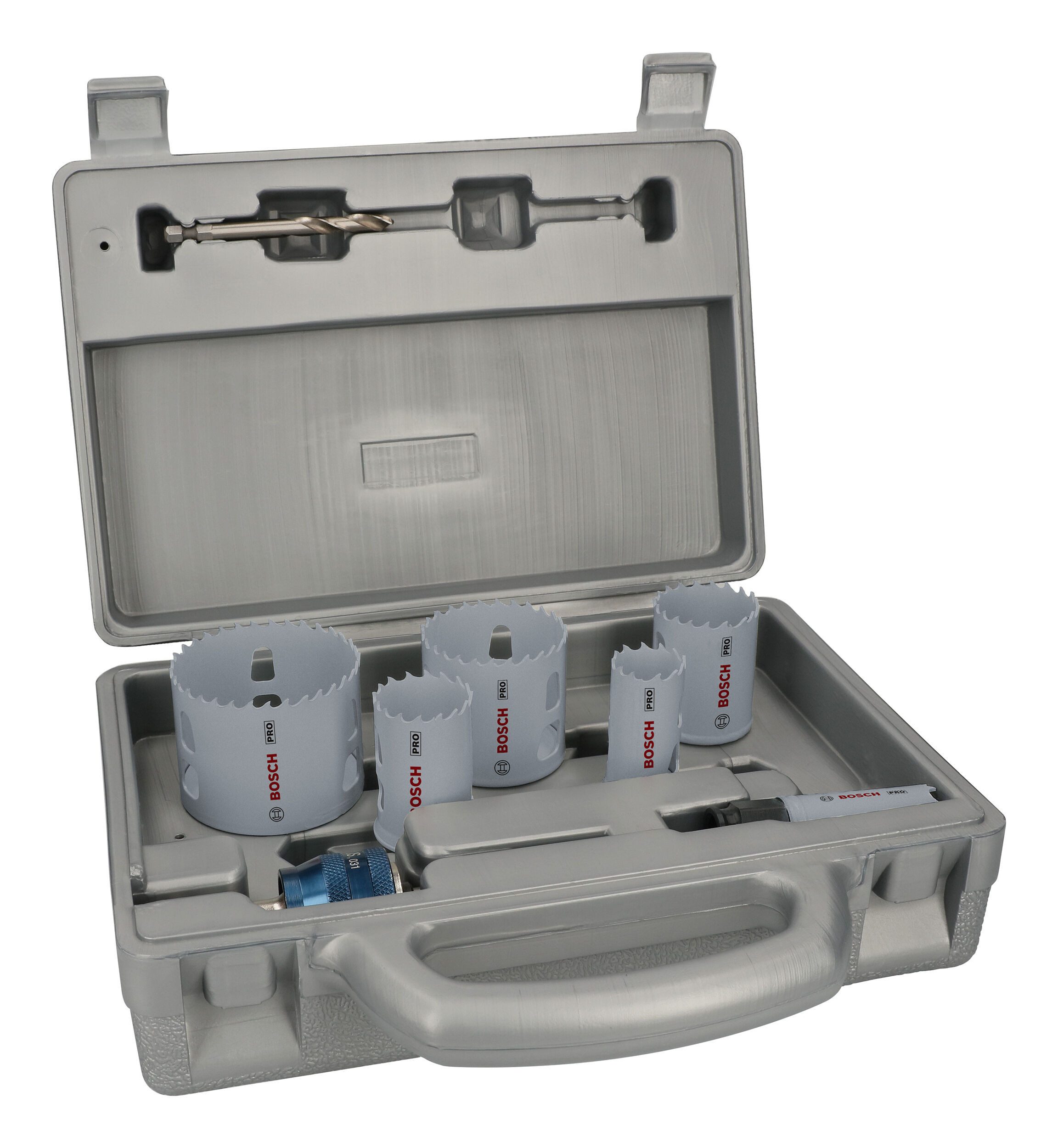 BOSCH Lochsäge Pro Multi Material, 9 Teile, Multi Material PC Plus Set, 20, 25, 64 mm, 9-teilig