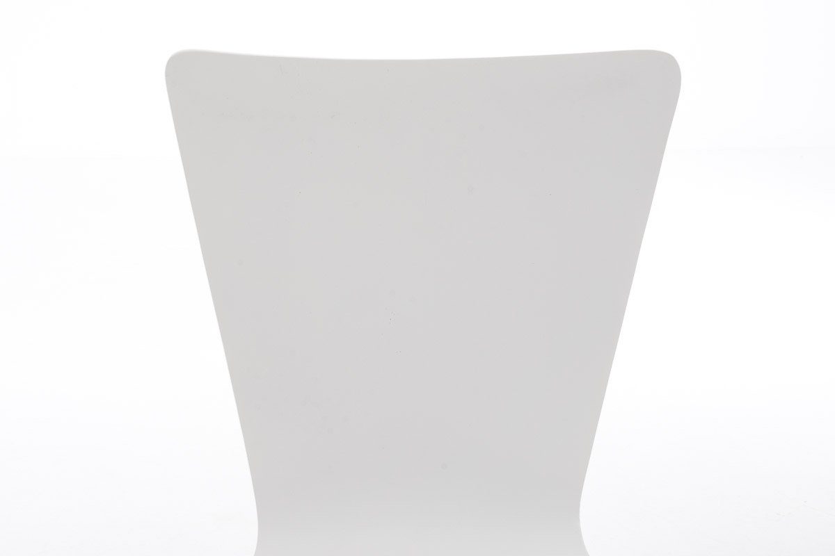 CLP Set), Holzsitz ergonomisch Aaron geformter Besucherstuhl weiß (2er