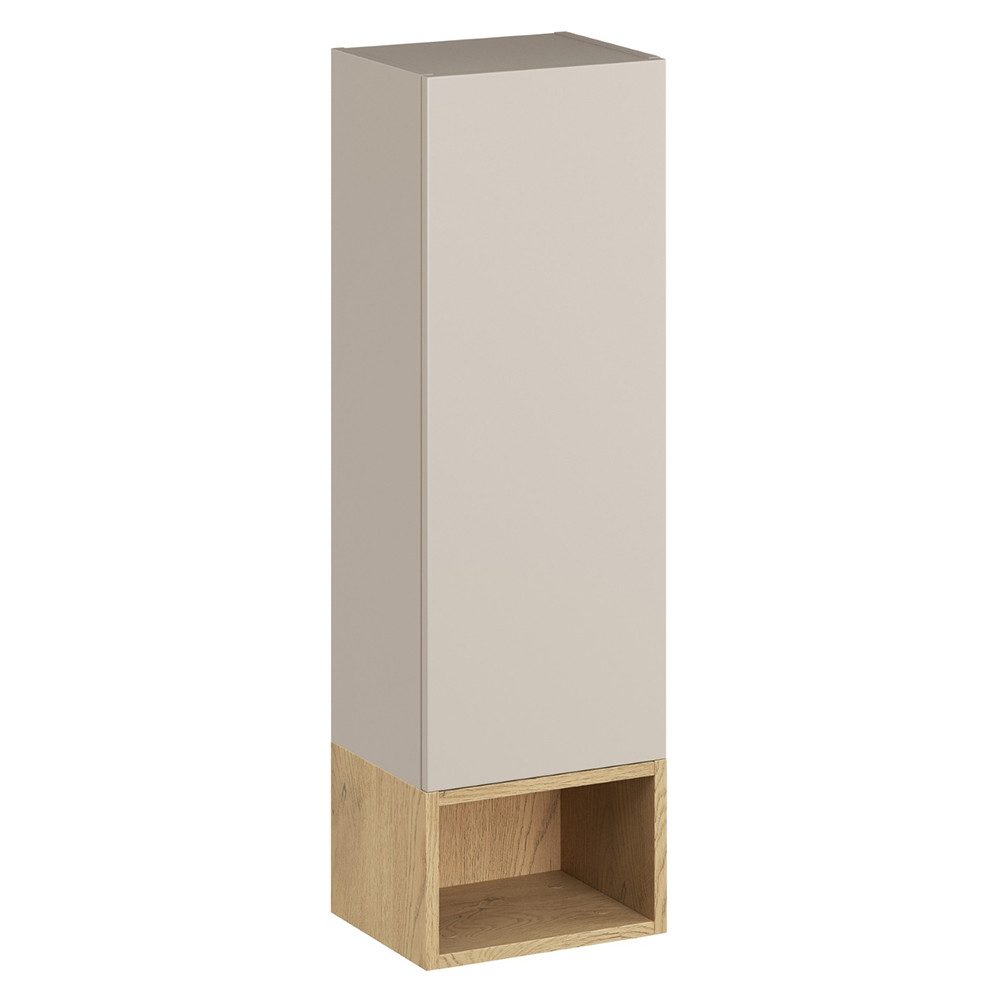 Lomadox Hängeschrank DURANGO-56 30 cm breit in Eiche und kaschmit, 1 Tür, 1 Fach