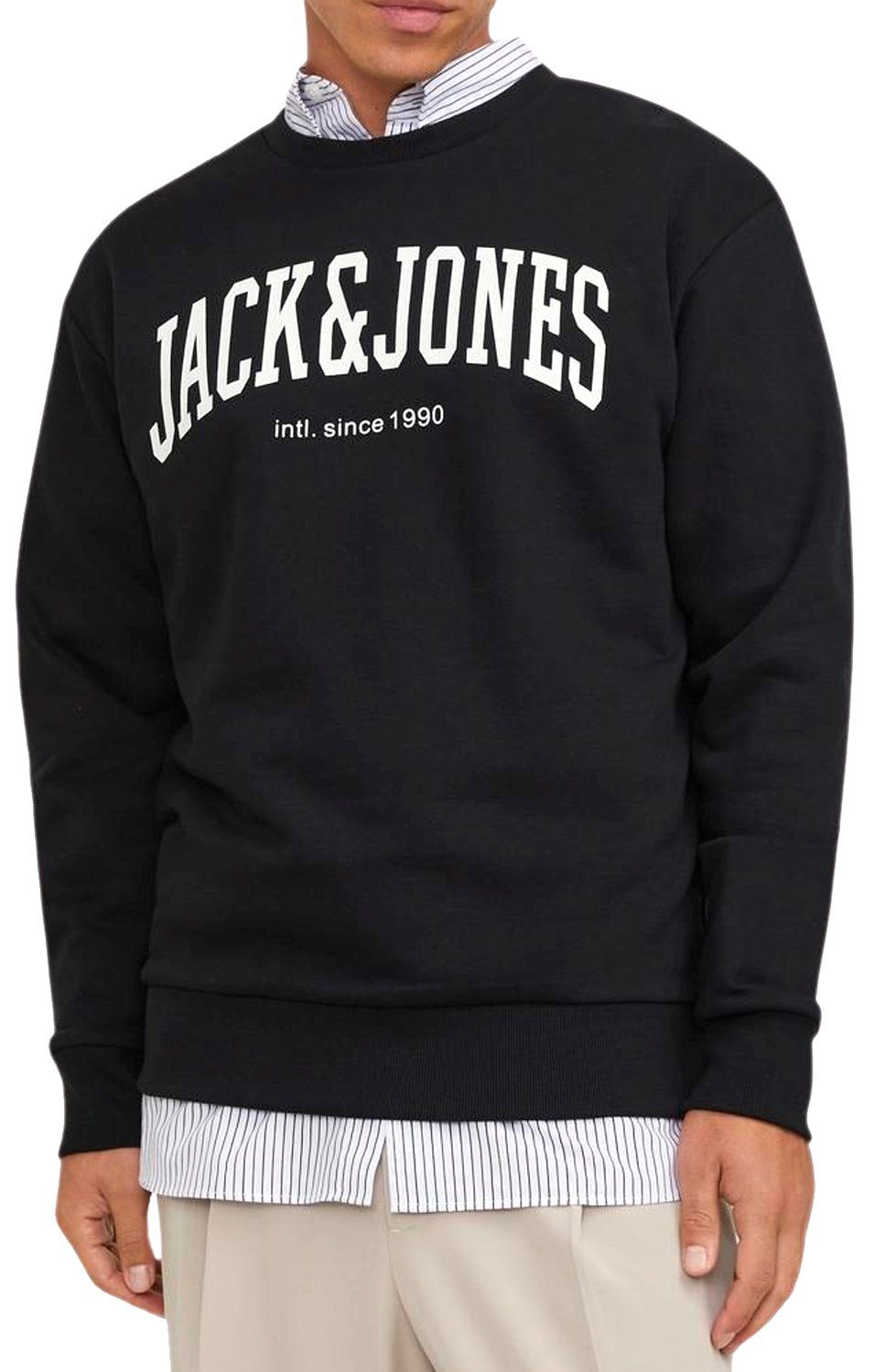 Jack & Jones Sweatshirt (2er-Pack) Sweatmix Logo Print 13 Pullover Doppelpack flauschiger