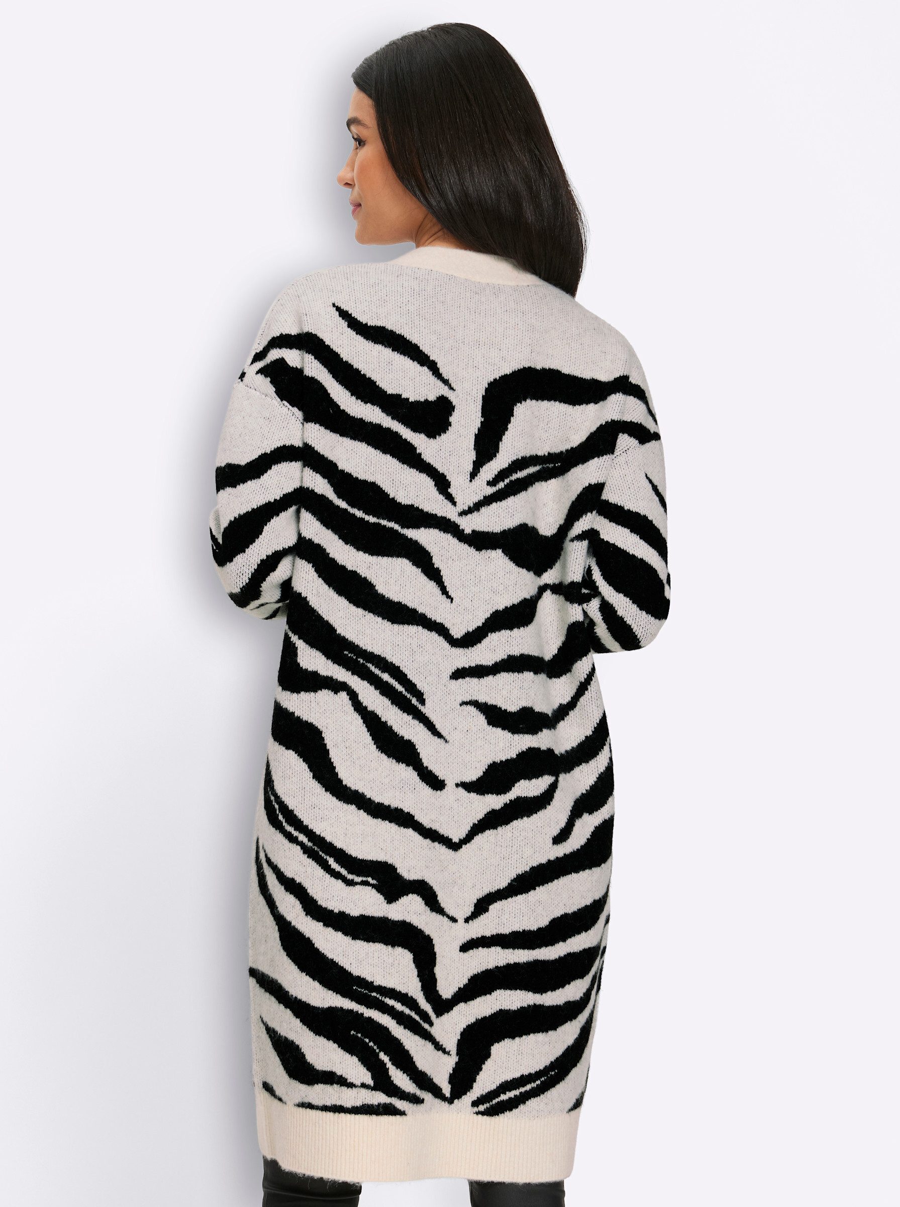 heine Strickjacke Strickmantel Langarm Jacquard