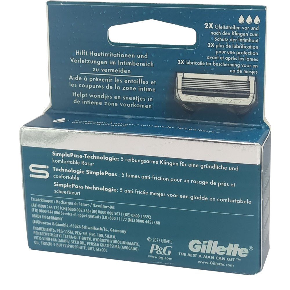 Rasierklingen 4-tlg., INTIMATE, Pack 4er Gillette