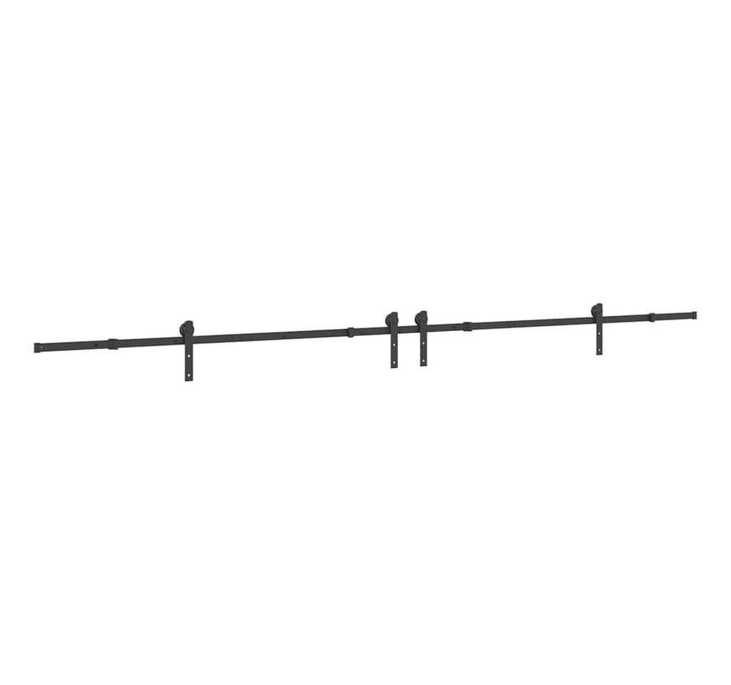 Thumbnail - vidaXL Türbeschlag, Schiebetürbeschlag-Set 400 cm Stahl Schwarz