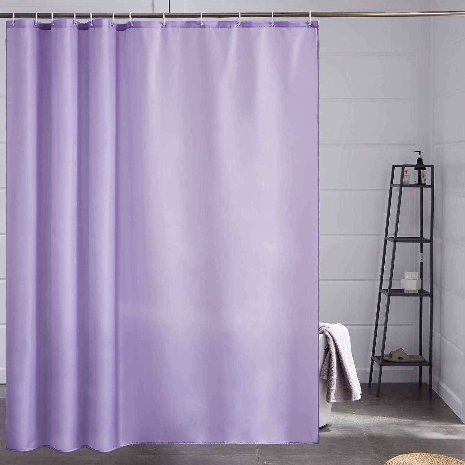 LuxusKollektion Duschvorhang Duschvorhang Überlänge Textil Anti-schimmel Waschbar Lila 200x200cm