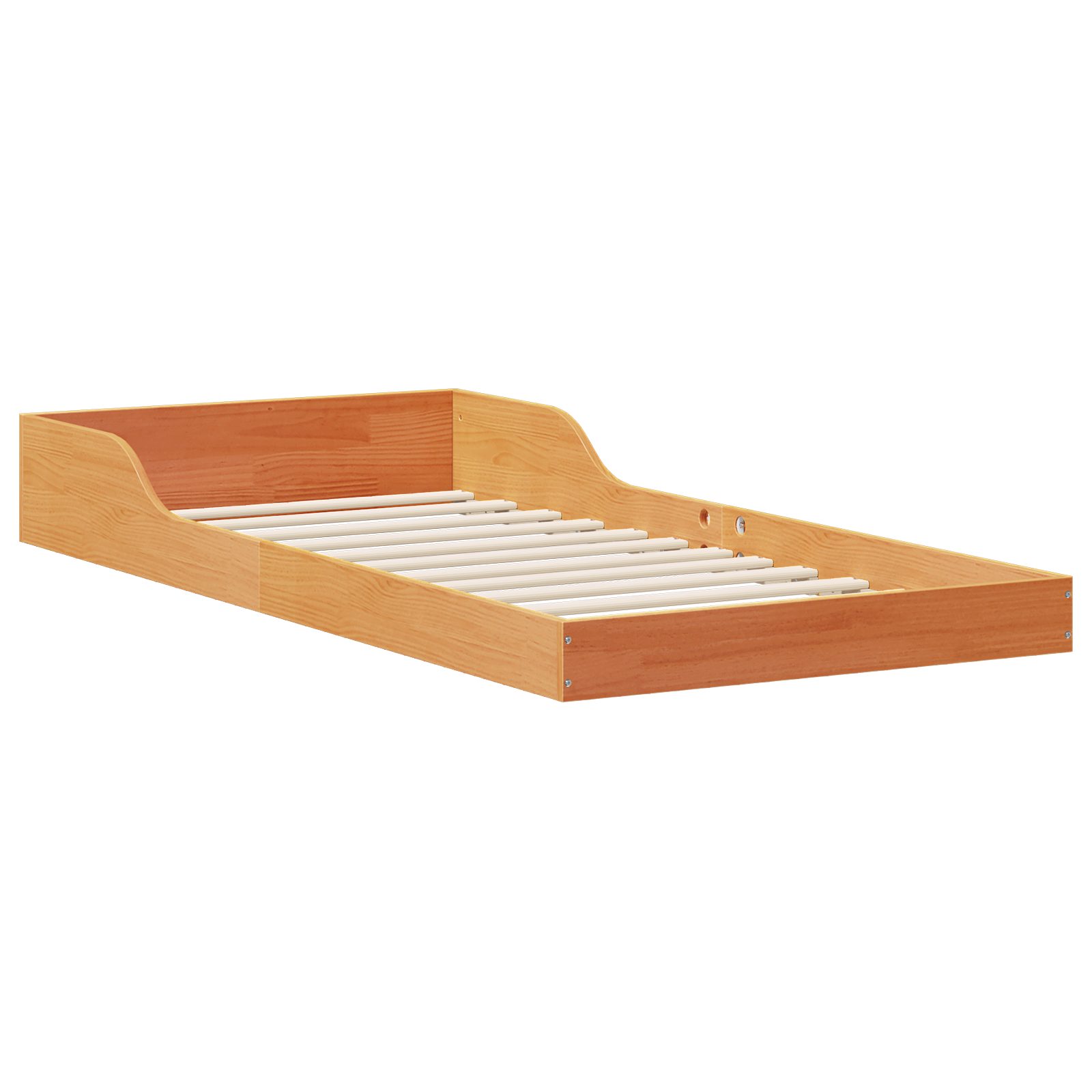 vidaXL Bett Bettgestell Wachsbraun 90 x günstig online kaufen