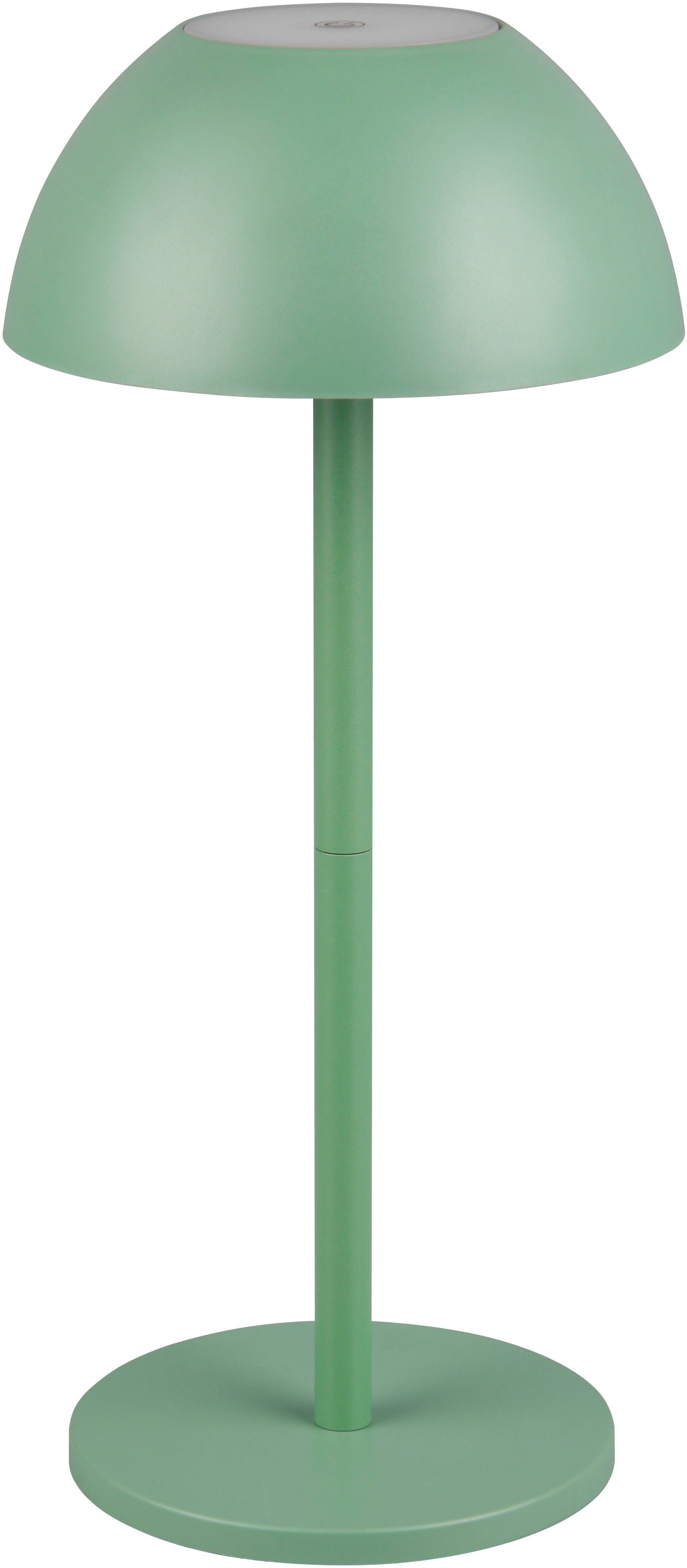 Reality Leuchten LED Außen-Tischleuchte RICARDO Tischleuchte (Stück), Dimmfunktion, USB-Ladefunktion, LED fest integriert, Warmweiß, Outdoor Akku Tischlampe Pilzdesign, USB-C, 4-fach Touch Dimmer, IP54