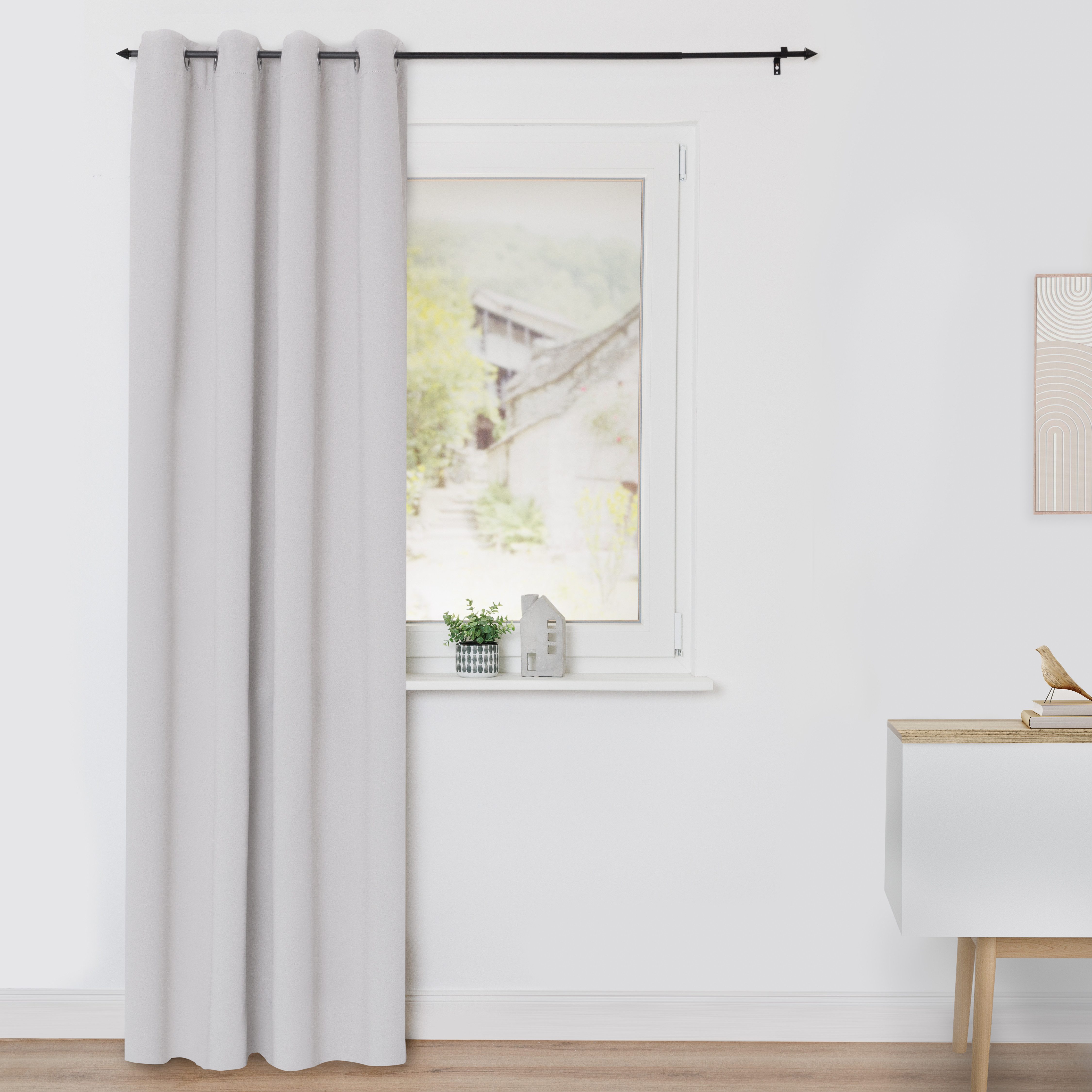 LICHTBLICK ORIGINAL Verdunkelungsvorhang Verdunklungsvorhang mit Ösen, verdunkelnder Stoff (1 Stück) (1 St), Ösen, verdunkelnd, Polyester, blickdicht, Verdunklung