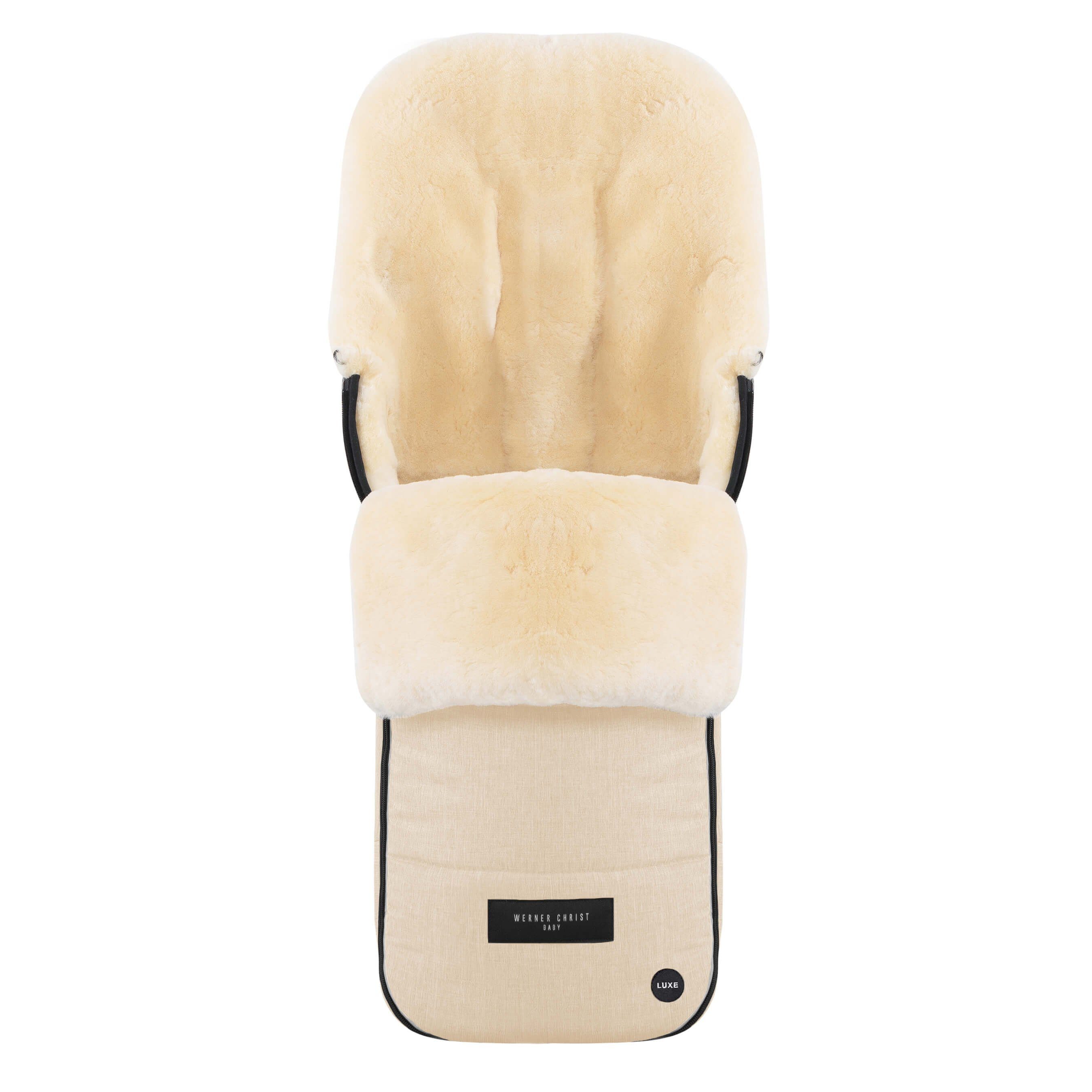 Werner Christ Baby Fußsack FLIMS LUXE, vollfellig und universell einsetzbarer
